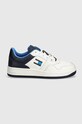 Tommy Jeans sneakers TJM BASKET LEATHER EM0EM01434 alb AW24