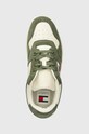 Tommy Jeans sneakers TJM BASKET LEATHER verde EM0EM01440