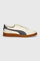 Кожени маратонки Puma Indoor OG 395363 бежов AW24