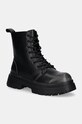Guess bocanci de piele PALERMO BOOT cu snur negru FMFPAL.ELE11.BLACK