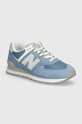 Semišové tenisky New Balance 574 semišová kůže modrá U574ESE