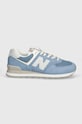 Semišové tenisky New Balance 574 U574ESE modrá AW24