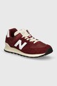 New Balance sneakersy 574 skóra zamszowa bordowy U574RBK