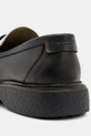 AllSaints mokasyny skórzane Gibbs Chain Loafer czarny M011FB