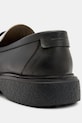 AllSaints mocasini de piele Gibbs Chain Loafer negru M011FB
