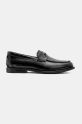 Шкіряні мокасини AllSaints Harmon Loafer лицьова шкіра чорний M024FB