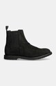 Σουέτ μπότες τσέλσι AllSaints Rhett Suede Boot M046FB μαύρο AW24