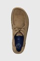 Cipele od brušene kože Birkenstock Utti Lace bež 1027274.