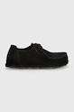 Замшеві туфлі Birkenstock Utti Lace 1028597 чорний AW25