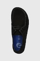 Замшеві туфлі Birkenstock Utti Lace чорний 1028597