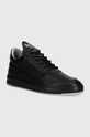 Filling Pieces sneakers din piele Low Top Bianco mic de statură negru 10127792200