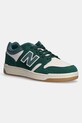 Kožené tenisky New Balance 480 usňová koža zelená BB480LPA