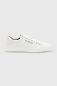 Δερμάτινα αθλητικά παπούτσια AllSaints Underground Leather Low Top μικρό λευκό M058FB