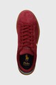 Polo Ralph Lauren sneakers din piele intoarsă Hrt Crt II burgundia 809940313003