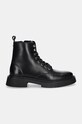 Steve Madden bocanci de piele Zeke SM12000733.017 negru AW24