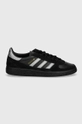 Шкіряні кросівки adidas Originals Handball Spezial Wm IH0135 чорний AW24