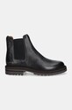 Kožené kotníkové boty Common Projects Chelsea Workboot in Leather 2447.7547 černá AW24
