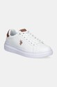 U.S. Polo Assn. sneakers CODY finta pelle fiore bianco CODY001M.DY2