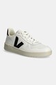Veja sneakers din piele V-10 mic de statură alb VX0200005B