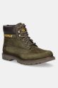 Nubukové čižmy Caterpillar COLORADO 2.0 casual zelená P726124