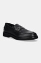 Karl Lagerfeld mocasini de piele NEIL piele negru KL16114.000
