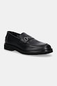 Кожаные мокасины Karl Lagerfeld NEIL кожа чёрный KL16114.000
