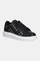 Karl Lagerfeld sneakers din piele KAPRI MENS mic de statură negru KL52544.400