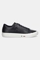 Tommy Hilfiger sneakers din piele TH HI VULC STREET PATCH LTH FM0FM05203 bleumarin NC24