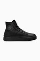 Converse sneakers din piele Chuck Taylor All Star Equip Waterproof plată negru A08557C