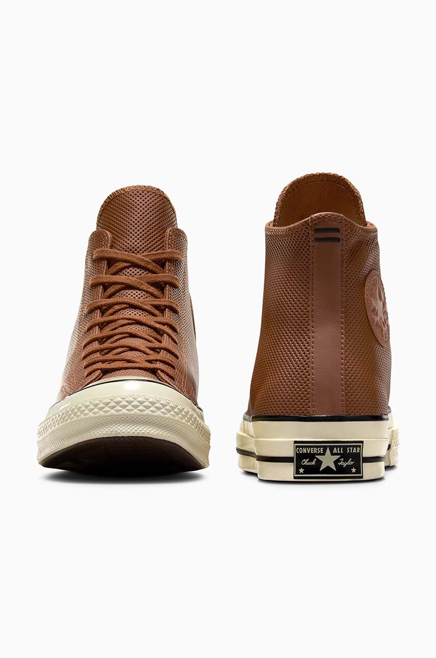 Обувки Кожени кецове Converse Chuck 70 Leather A09148C кафяв