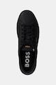 Usnjene superge BOSS Belwar črna 50529509.005
