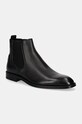 BOSS ghete chelsea de piele Derrek casual negru 50524891.001