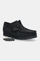 Σουέτ κλειστά παπούτσια Clarks Originals Wallabee Gore-Tex casual μαύρο 26179251