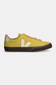 Замшеві кросівки Veja Campo CP0303694B зелений AW24