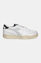 Кожаные кроссовки Diadora Mi Basket Low Used 201.181233.C9304 белый AW24