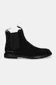 Common Projects botine din piele intoarsa Chelsea in Waxed Suede 2446.7547 negru AW24