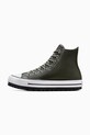 Δερμάτινα ελαφριά παπούτσια Converse Chuck Taylor All Star City Trek A09489C πράσινο