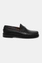 Δερμάτινα μοκασίνια Naked Wolfe Roma Roma.Black.Croc μαύρο AW24