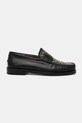 Naked Wolfe mocasini de piele Riviera Riviera.Black.Studs negru AW24