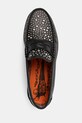 Naked Wolfe mocasini de piele Riviera negru Riviera.Black.Studs