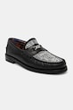 Шкіряні мокасини Naked Wolfe Roma casual чорний Roma.Black.Diamond