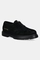 Filling Pieces półbuty Derby Suede eleganckie czarny 74922791861