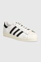 adidas Superstar 82 White Core Black faux grain leather white JI2025