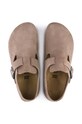 Половинки обувки от велур Birkenstock London 1010504.Taupe бежов