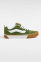 Vans tenisówki zamszowe Knu Skool płaska zielony VN0009QCCIB1