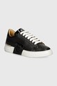 Philipp Plein sneakers din piele Hexagon Phantom Kicks plată negru USC0565.PLE025N.02