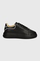 Philipp Plein sneakers din piele Lo-Top Mega Star USC0599.PLE005N.0202 negru AW24