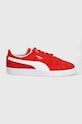 Puma sneakersy zamszowe Suede Classic 399781 czerwony SS25