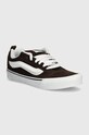 Vans velúr teniszcipő Knu Skool lapos barna VN0009QCNWH1