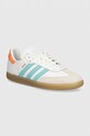 Kožne tenisice adidas Performance Samba brušena koža bijela IH8160